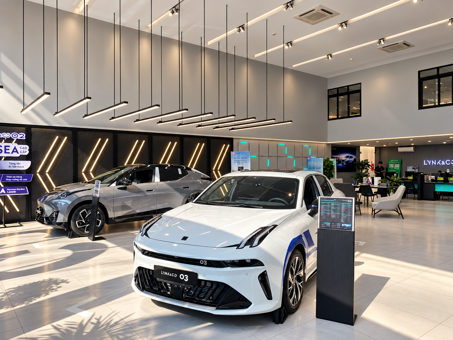 Kh&ocirc;ng gian showroom Lynk & Co Vũng T&agrave;u