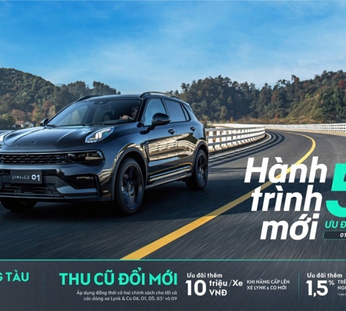 Hành trình mới, Lynk & Co Vietnam ưu đãi 50% lệ phí trước bạ