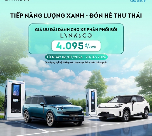 ƯU ĐÃI GIÁ SẠC ESKY THÁNG 07