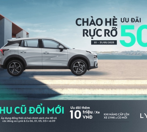 Chào hè rực rỡ, Lynk & Co Vietnam ưu đãi 50% phí trước bạ