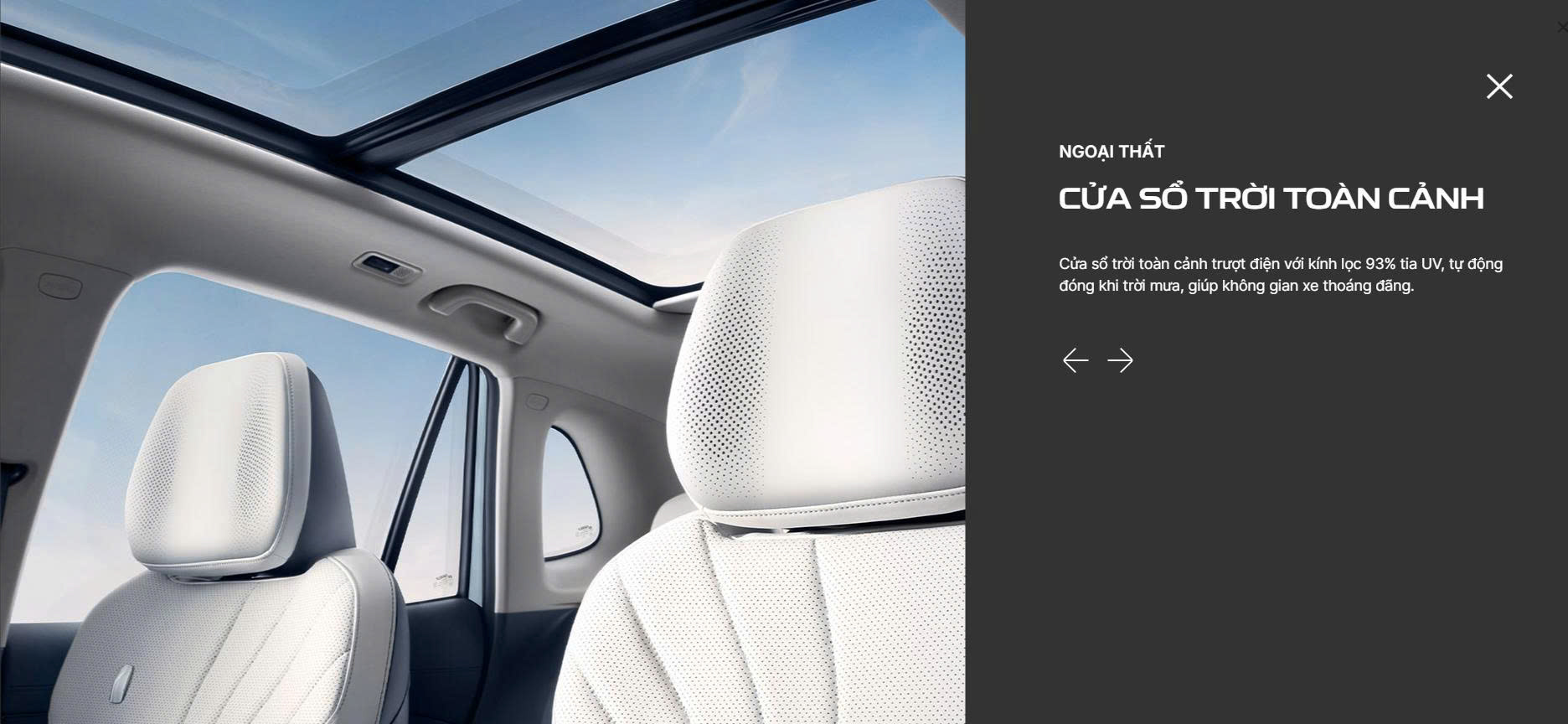 của sổ trời xe geely ex5 bản pro